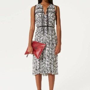 Rebecca Minkoff Women's Dress Thea Sleeveless Paisley-Print Midi Size S